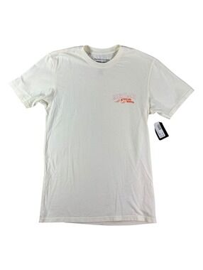Paper Planes Tee Shirt Mens Small White Be Wild And Wander Graphic Logo Cotton